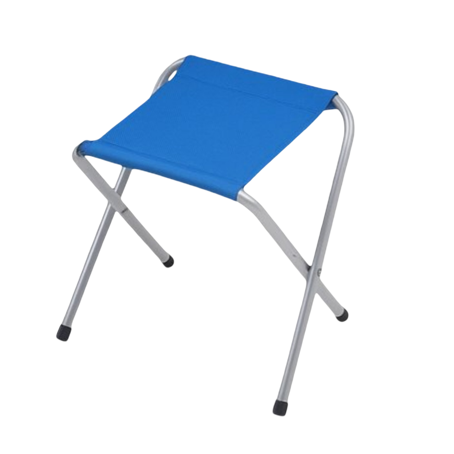 Camping Klapptisch Set 120×60 cm mit 4 Hockern – Faltbarer Outdoor Tisch für Picknick & Garten (Blau & Silber)