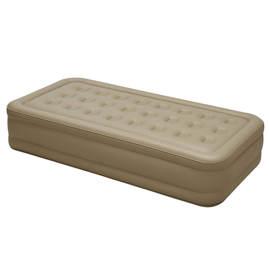 40-Loch Luftmatratze 200×150 cm in Champagnerbraun mit integrierter Pumpe
