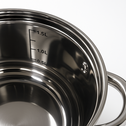 VICALINA® Edelstahl Kochtopf-Set – 8-teilig | Induktion & Spülmaschinenfest