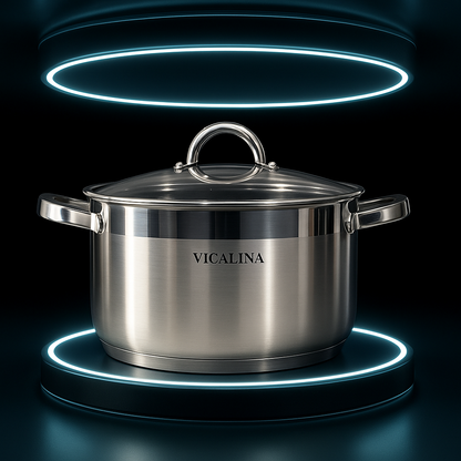 VICALINA® Edelstahl Kochtopf-Set – 8-teilig | Induktion & Spülmaschinenfest