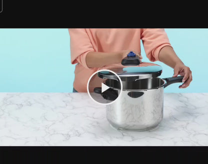 Monix Veloce Schnellkochtopf 6L aus Edelstahl — Für alle Herdarten inkl. Induktion